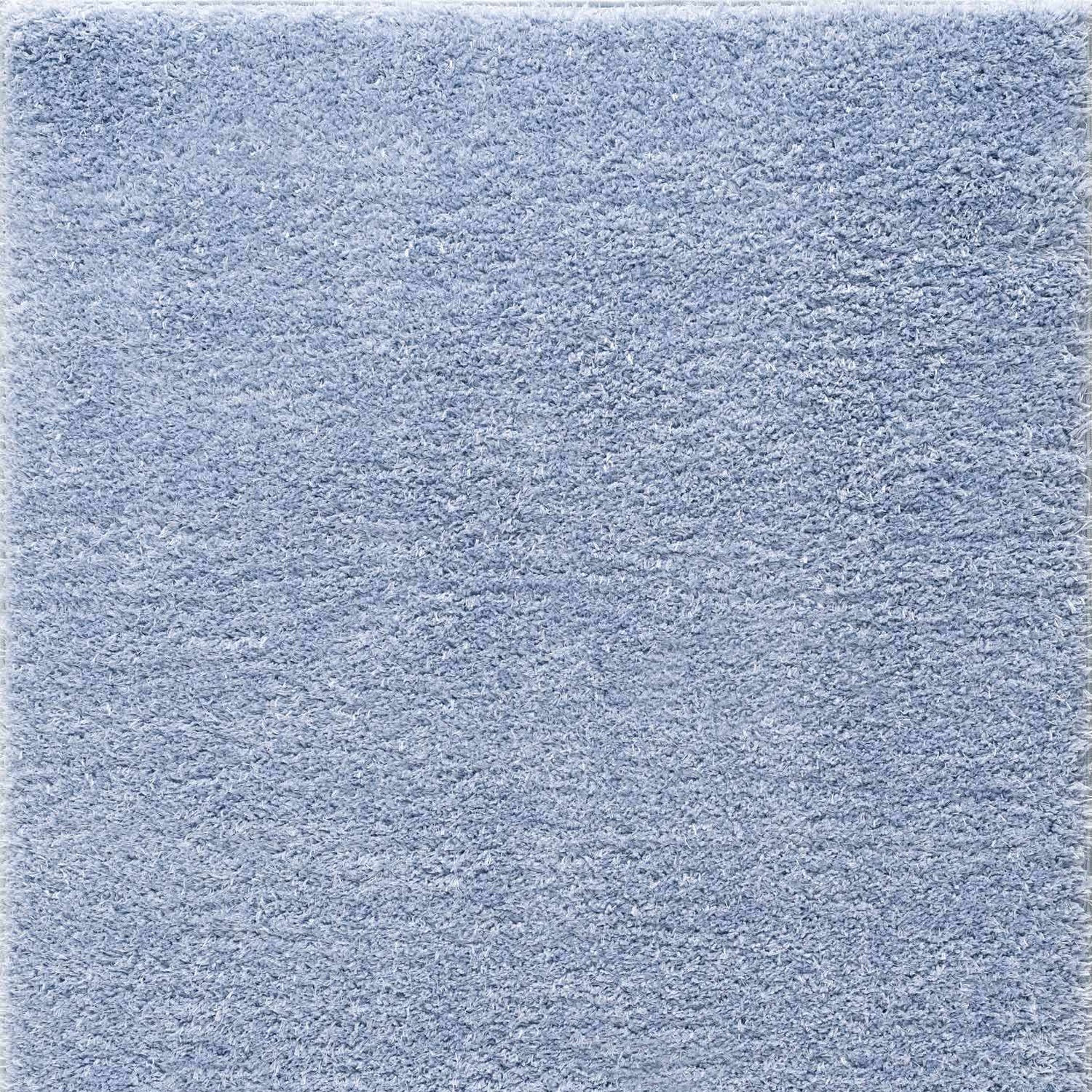 Faina Solid Aqua Shag Washable Area Rug - Clearance