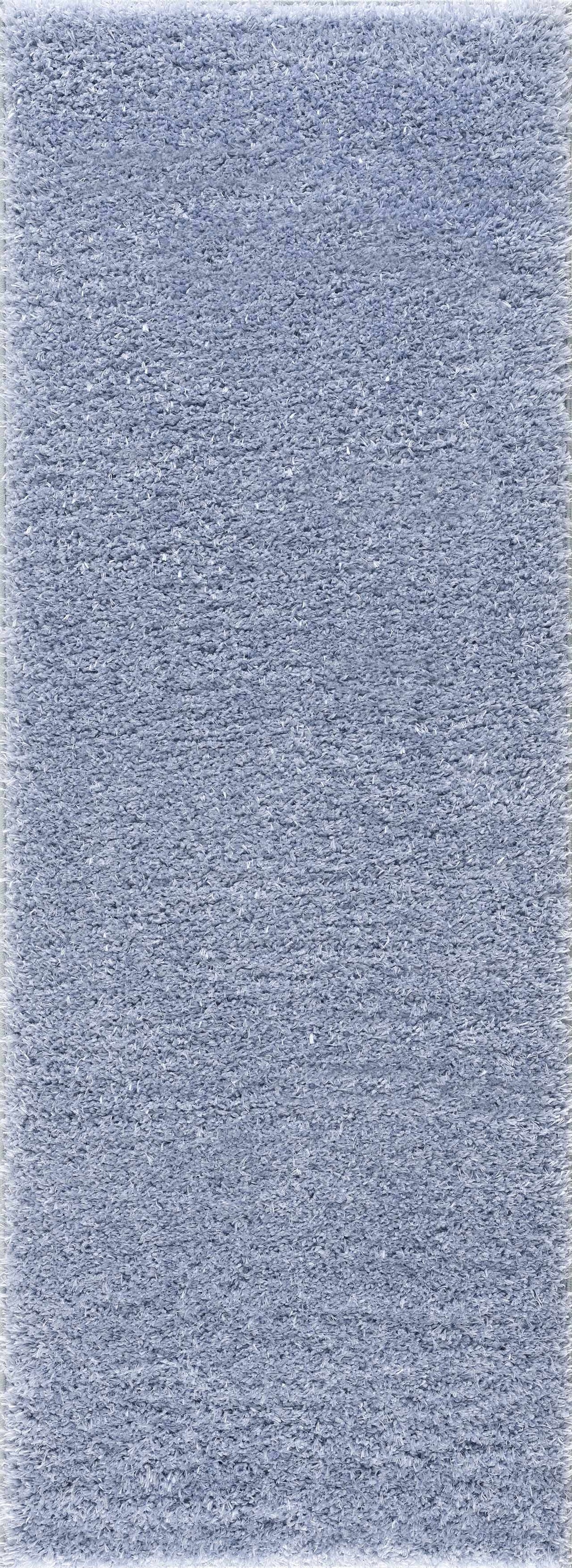 Faina Solid Aqua Shag Washable Area Rug - Clearance