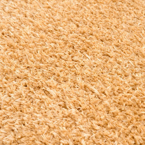 Faina Solid Gold Shag Washable Area Rug - Clearance