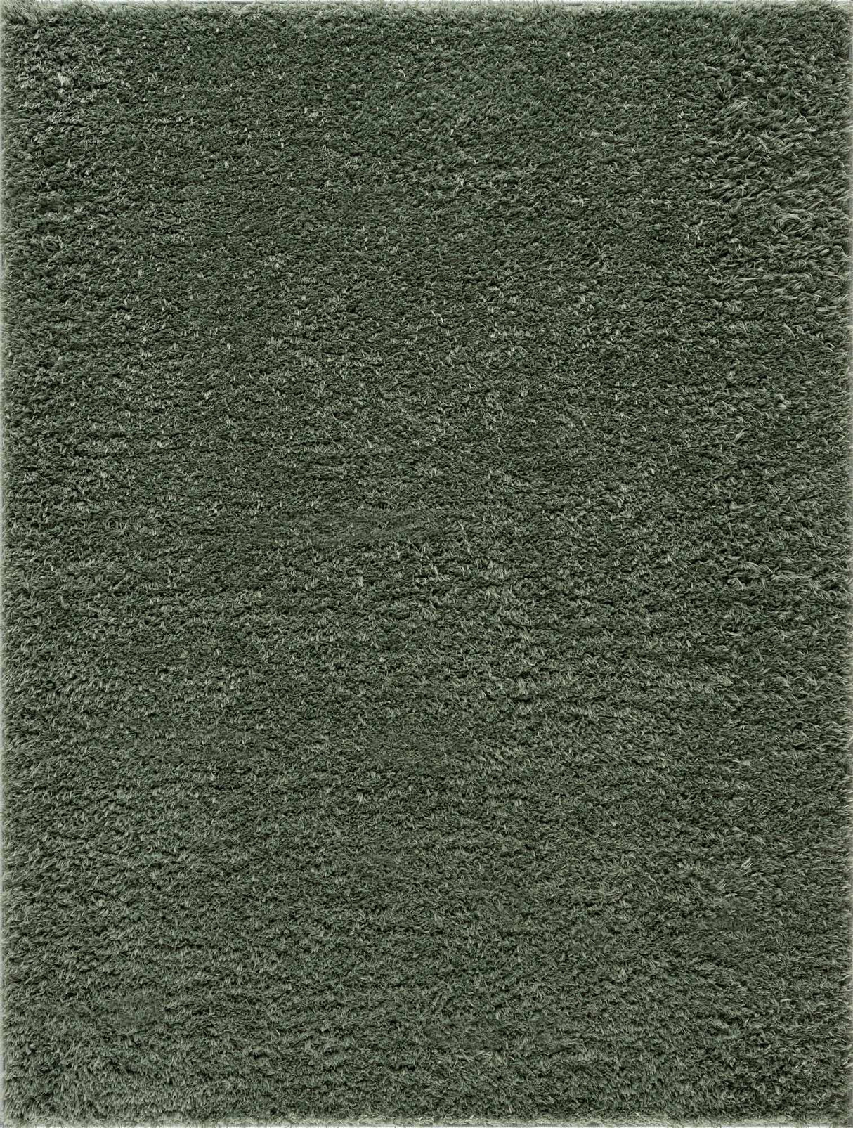 Faina Solid Green Shag Washable Area Rug - Clearance
