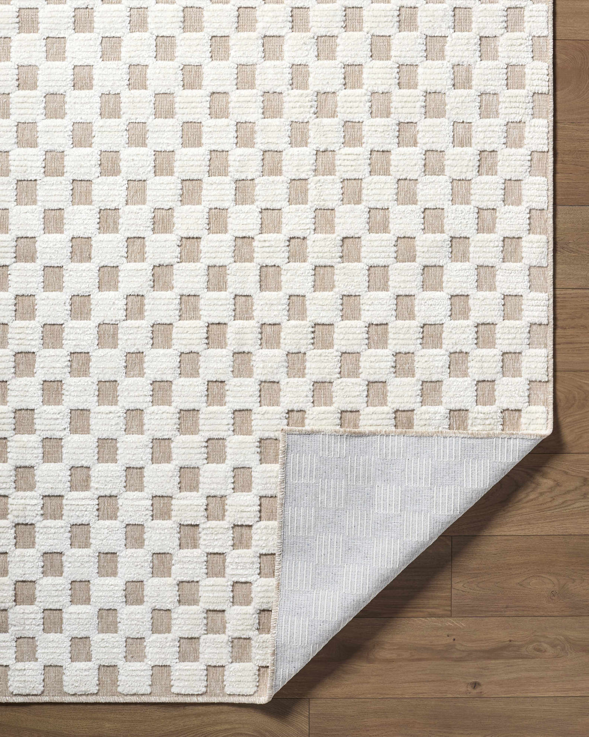 Anthea Light Gray Washable Area Rug