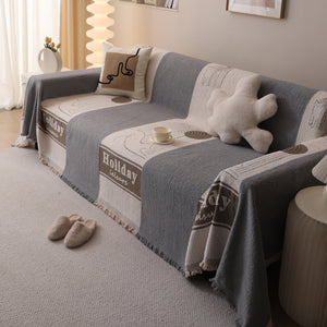 Luxury Cozy Cotton Sofa Blanket Cover Furniture Slipcovers for Most Shape Sofas