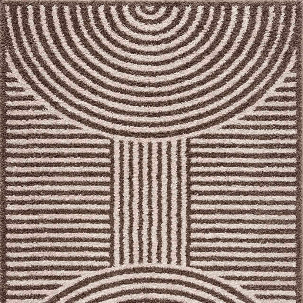 Allard Brown Washable Area Rug