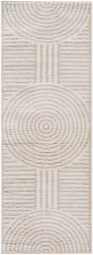 Allard Beige Washable Area Rug