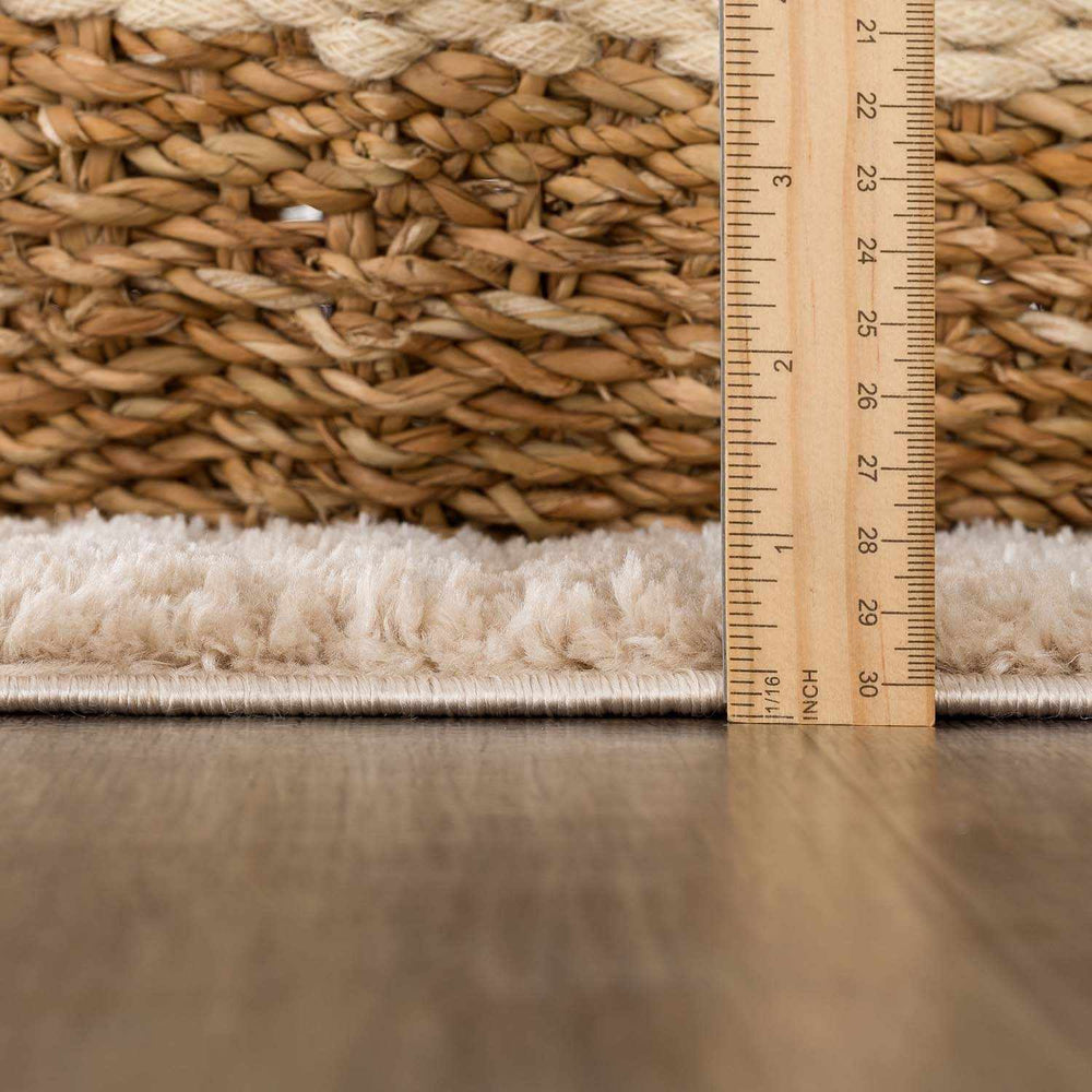 Allard Beige Washable Area Rug