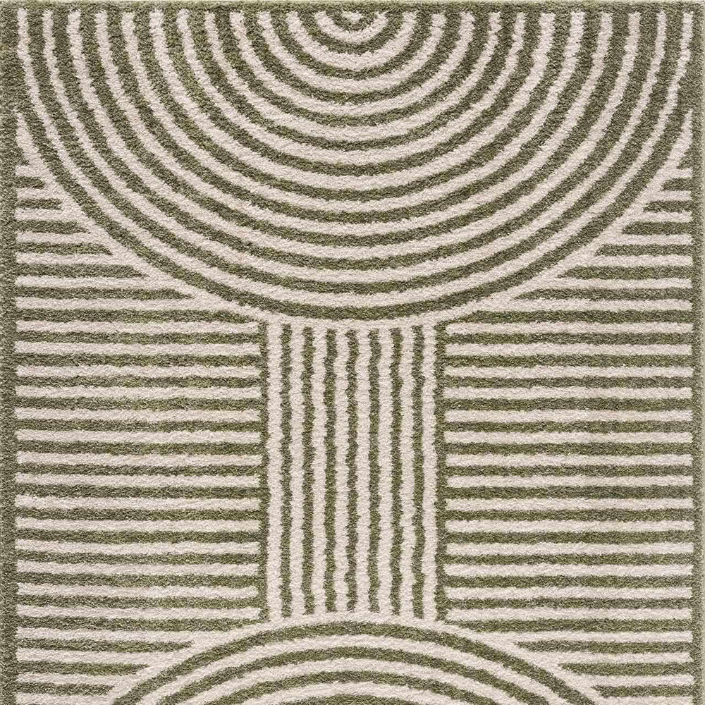 Allard Green Washable Area Rug
