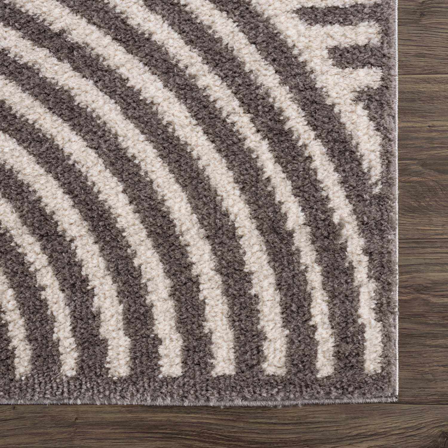 Allard Charcoal  Washable Area Rug
