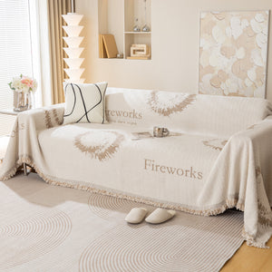 Fireworks Reversible Couch Cover Blankets Furniture Covers Washable Sectional Couch Covers