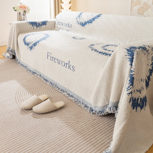 Fireworks Reversible Couch Cover Blankets Furniture Covers Washable Sectional Couch Covers