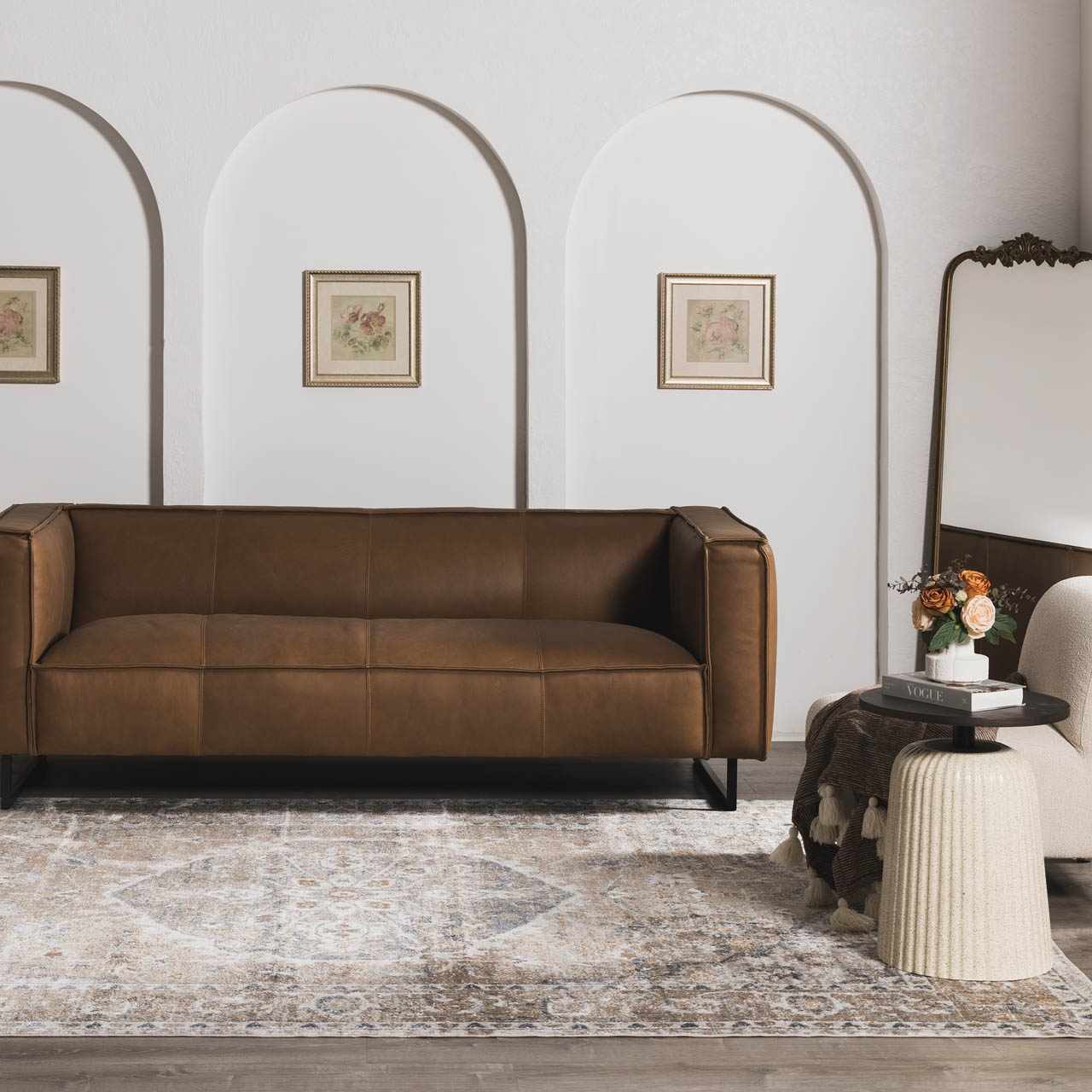 Hiti Beige Flat Pile Washable Rug