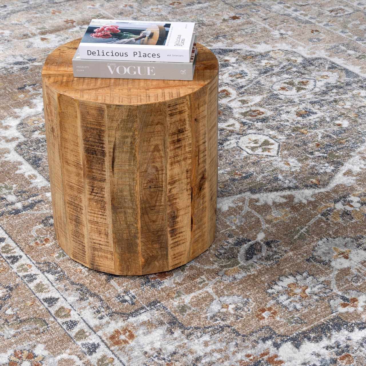 Hiti Beige Flat Pile Washable Rug