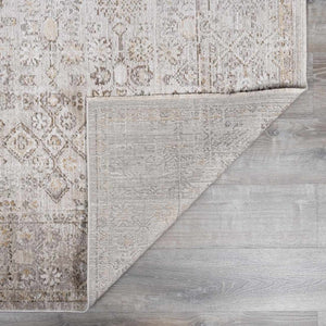Galey Alix x Livabliss Vintage Oriental Boho Taupe/Cream Myrtle Avenue I Area Rug