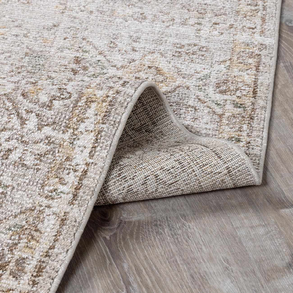 Galey Alix x Livabliss Vintage Oriental Boho Taupe/Cream Myrtle Avenue I Area Rug