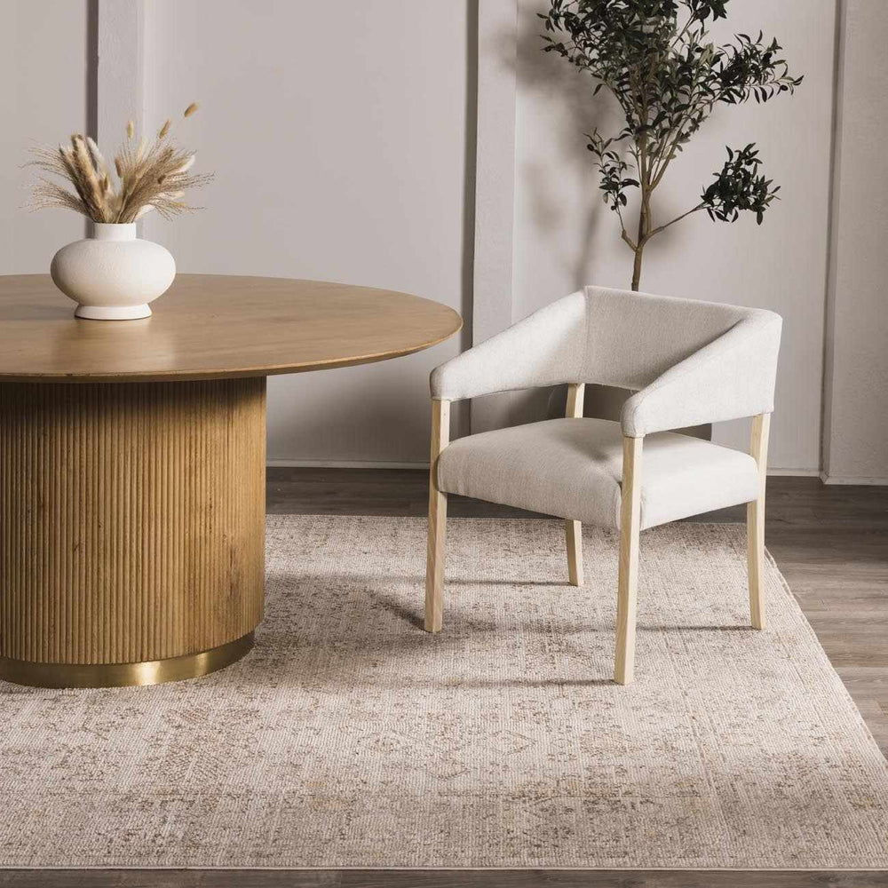 Galey Alix x Livabliss Vintage Oriental Boho Taupe/Cream Myrtle Avenue I Area Rug