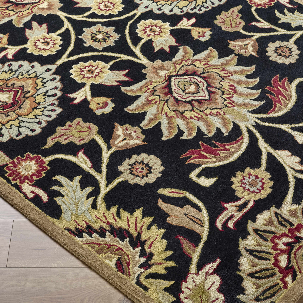 Conesus 1053 Hand Tufted Black Wool Rug