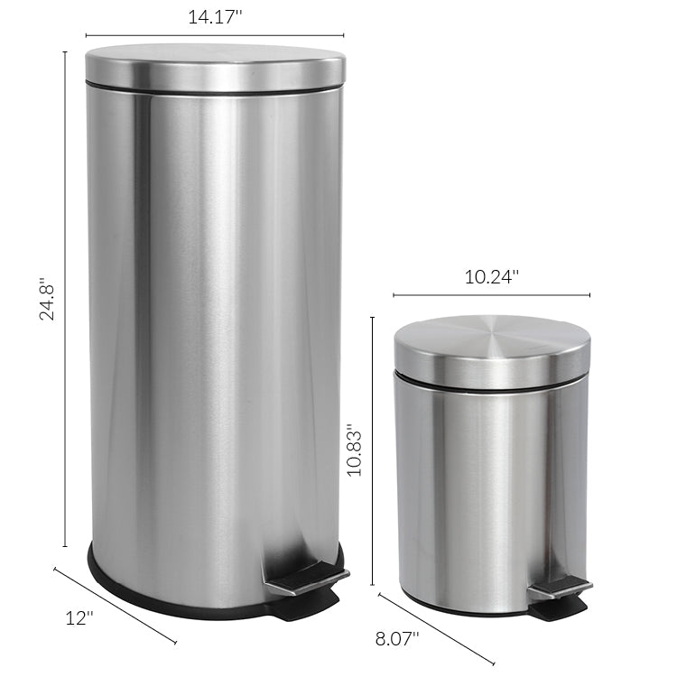 Oscar Step-Open Trash Can with FREE Mini Trash Can