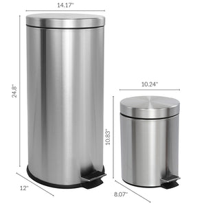 Oscar Step-Open Trash Can with FREE Mini Trash Can