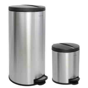 Oscar Round Step-Open Trash Can with FREE Mini Trash Can Bundle