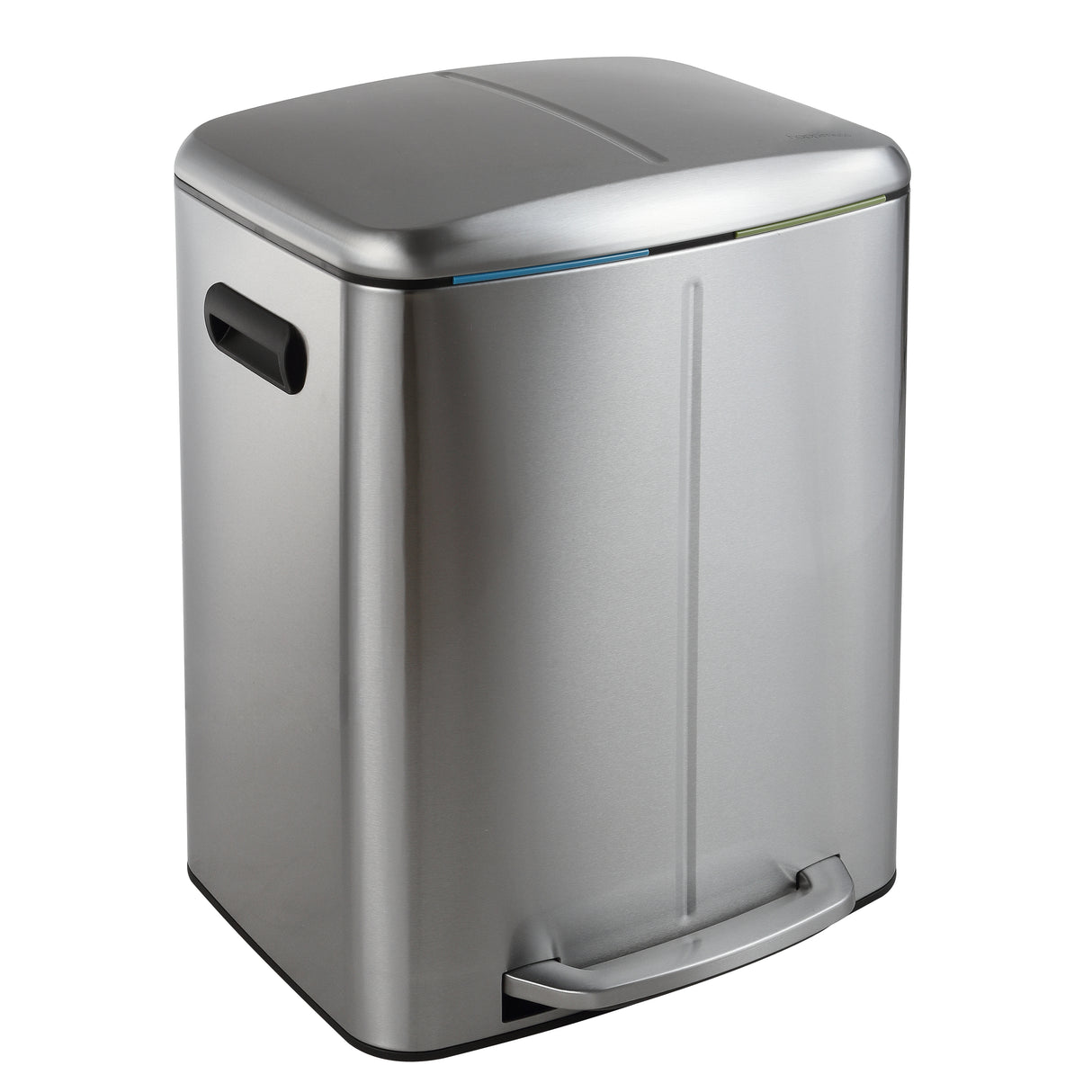 Marco Rectangular Double Bucket Trash Can with Soft-Close Lid