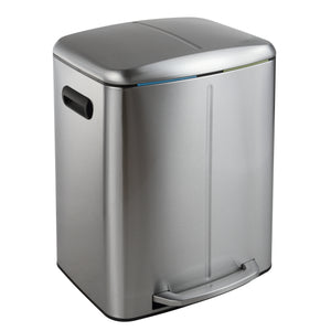 Marco Rectangular Double Bucket Trash Can with Soft-Close Lid