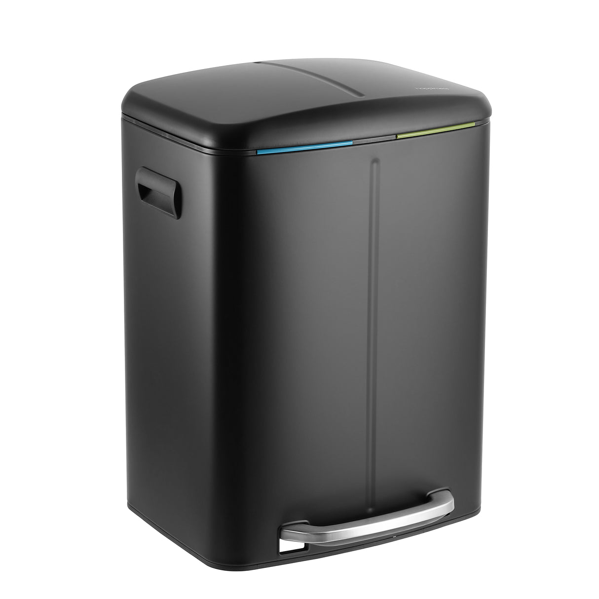 Marco Rectangular Double Bucket Trash Can with Soft-Close Lid System