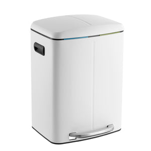 Marco Rectangular Double Bucket Trash Can with Soft-Close Lid