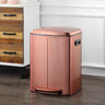 Marco Rectangular Double Bucket Trash Can with Soft-Close Lid System