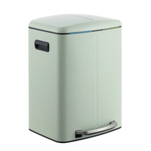 Marco Rectangular Double Bucket Trash Can with Soft-Close Lid