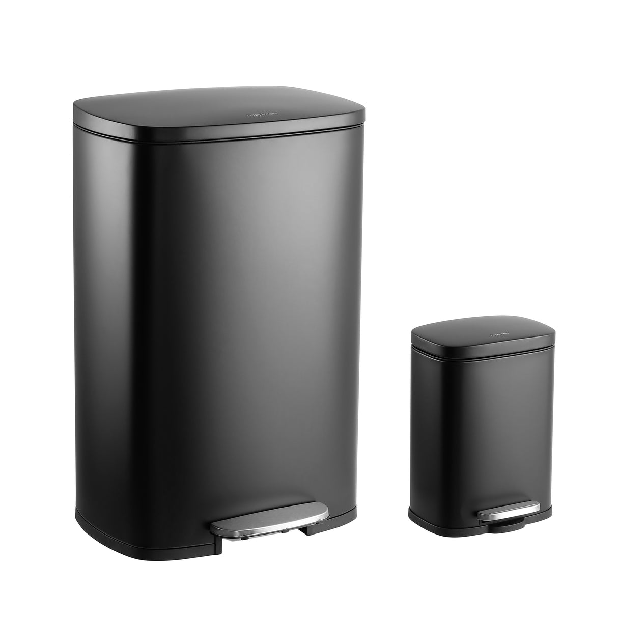Connor Rectangular Trash Can with Soft-Close Lid and FREE Mini Trash Can Set