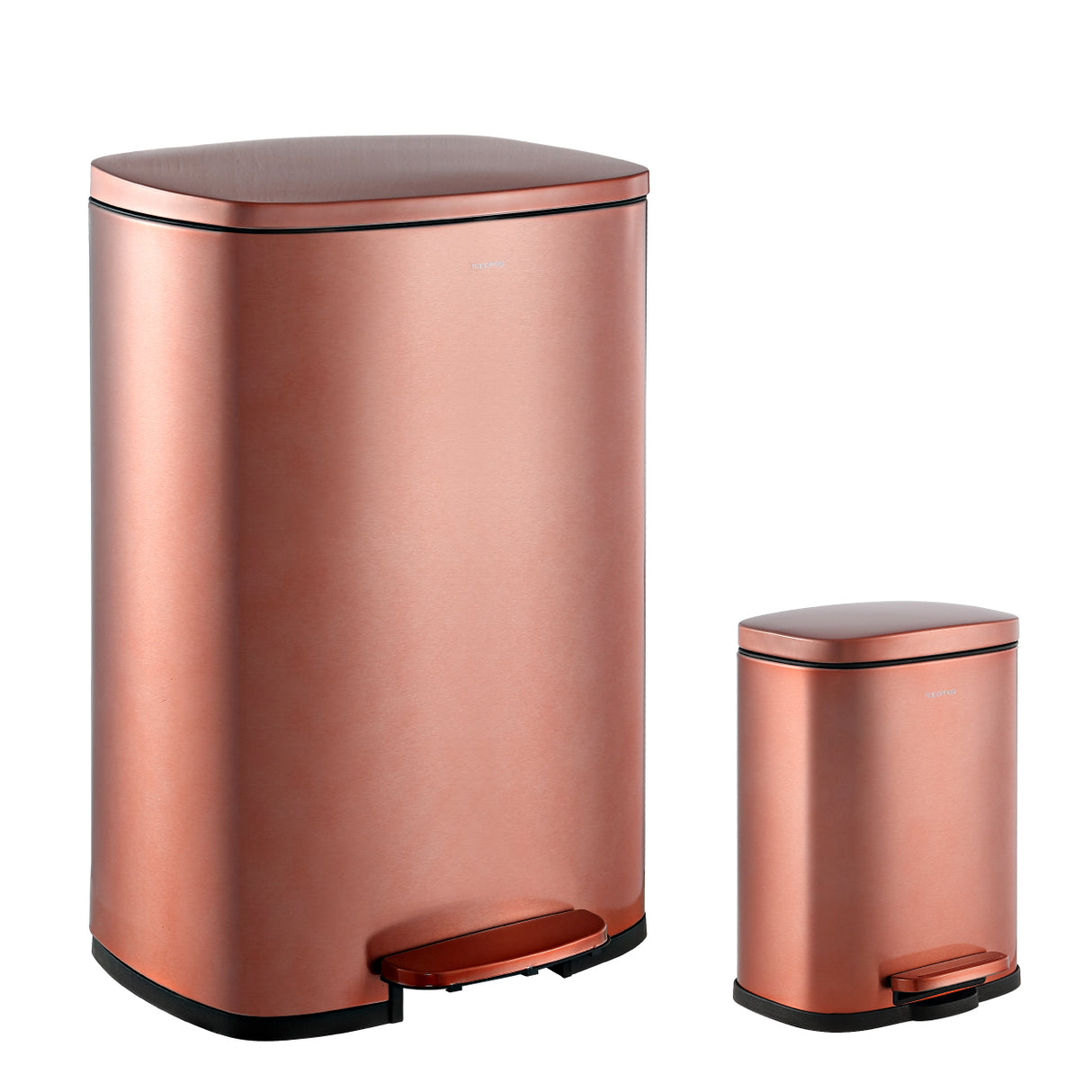Connor Rectangular Trash Can with Soft-Close Lid and FREE Mini Trash Can Set