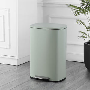 Connor Rectangular Trash Can with Soft-Close Lid and FREE Mini Trash Can