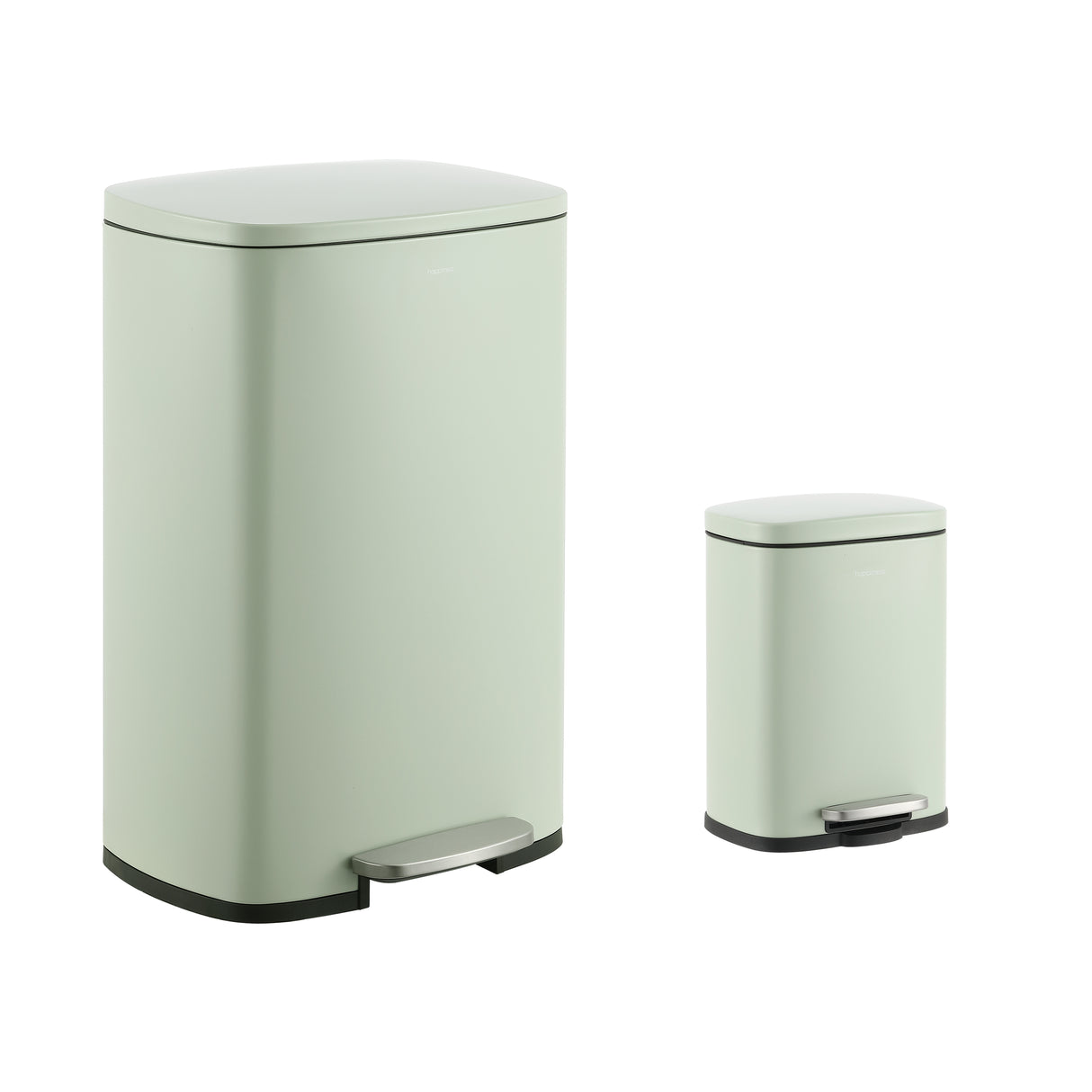 Connor Rectangular Trash Can with Soft-Close Lid and FREE Mini Trash Can