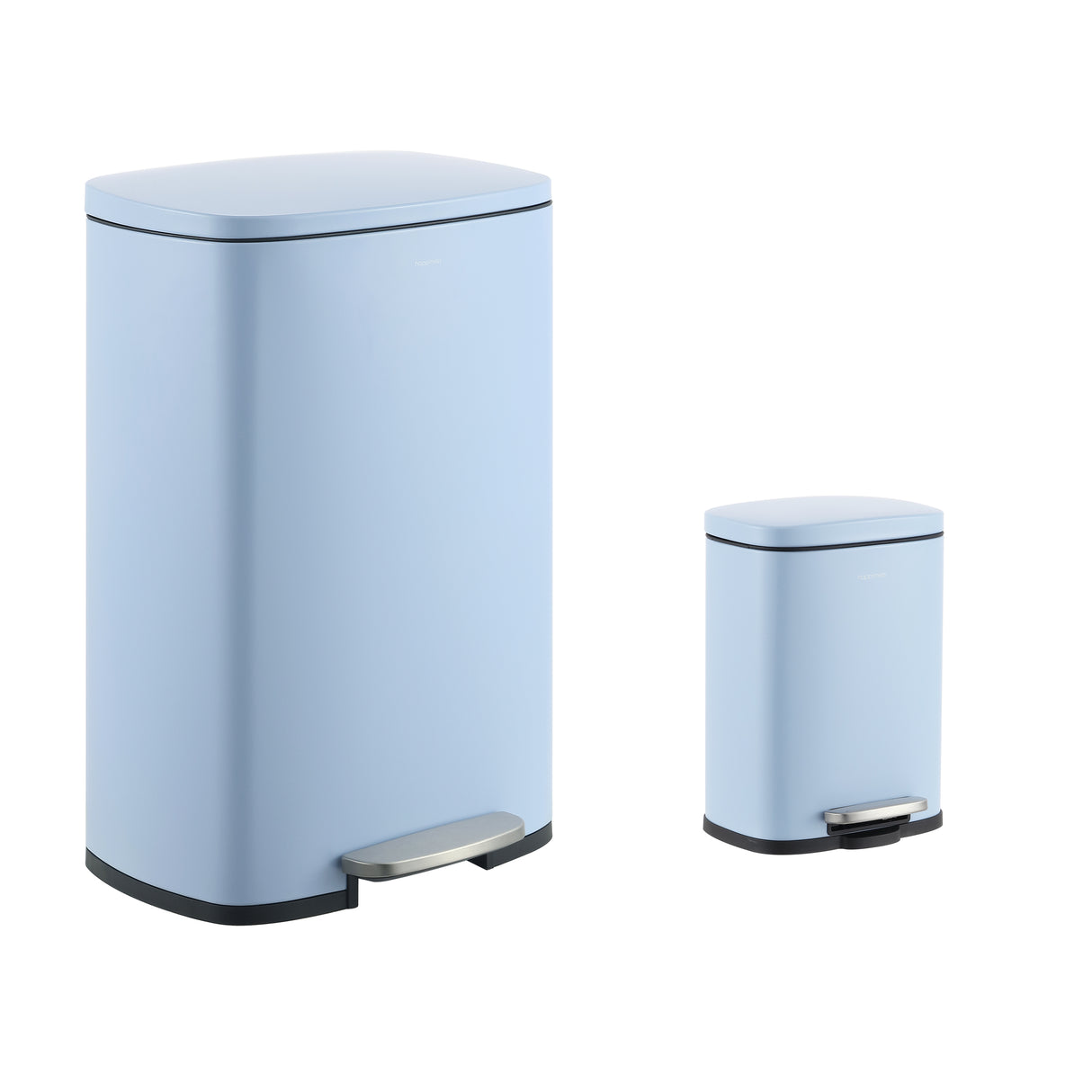 Connor Rectangular Trash Can with Soft-Close Lid and FREE Mini Trash Can