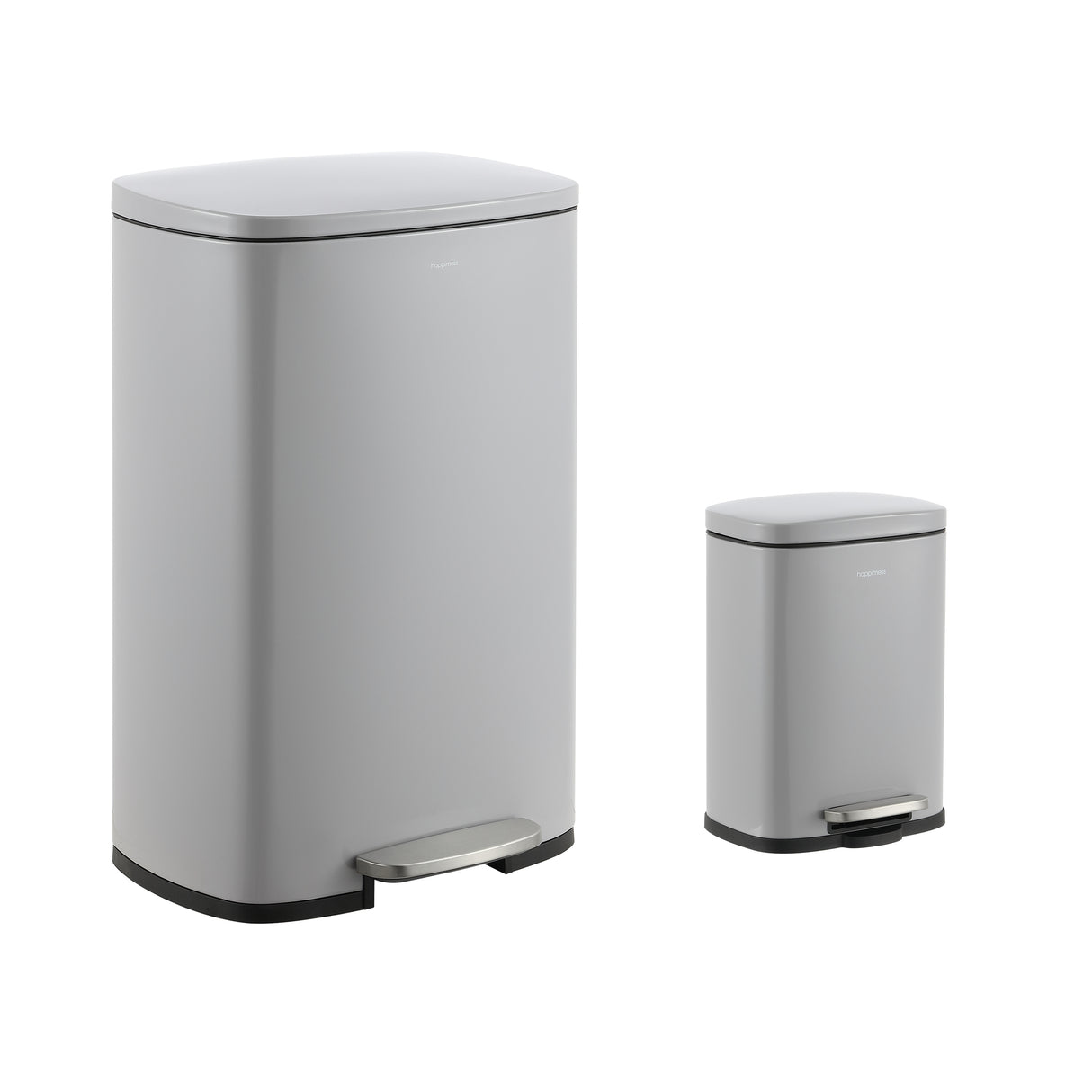 Connor Rectangular Trash Can with Soft-Close Lid and FREE Mini Trash Can
