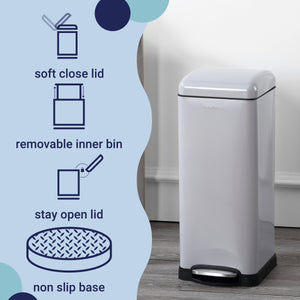 Betty Retro Step-Open Trash Can Classic
