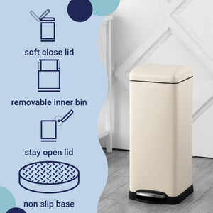 Betty Retro Step-Open Trash Can