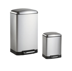 Ashley Rectangular Trash Can with Soft-Close Lid with FREE Mini Trash Can