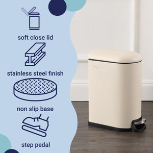 Roland Mini Step-Open Trash Can