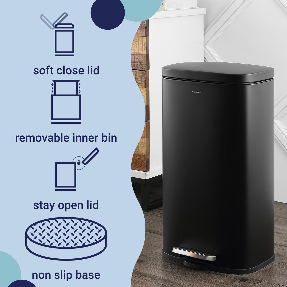 Curtis Step-Open Trash Can Premium
