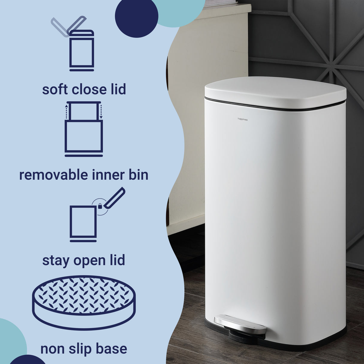 Curtis Step-Open Trash Can Premium