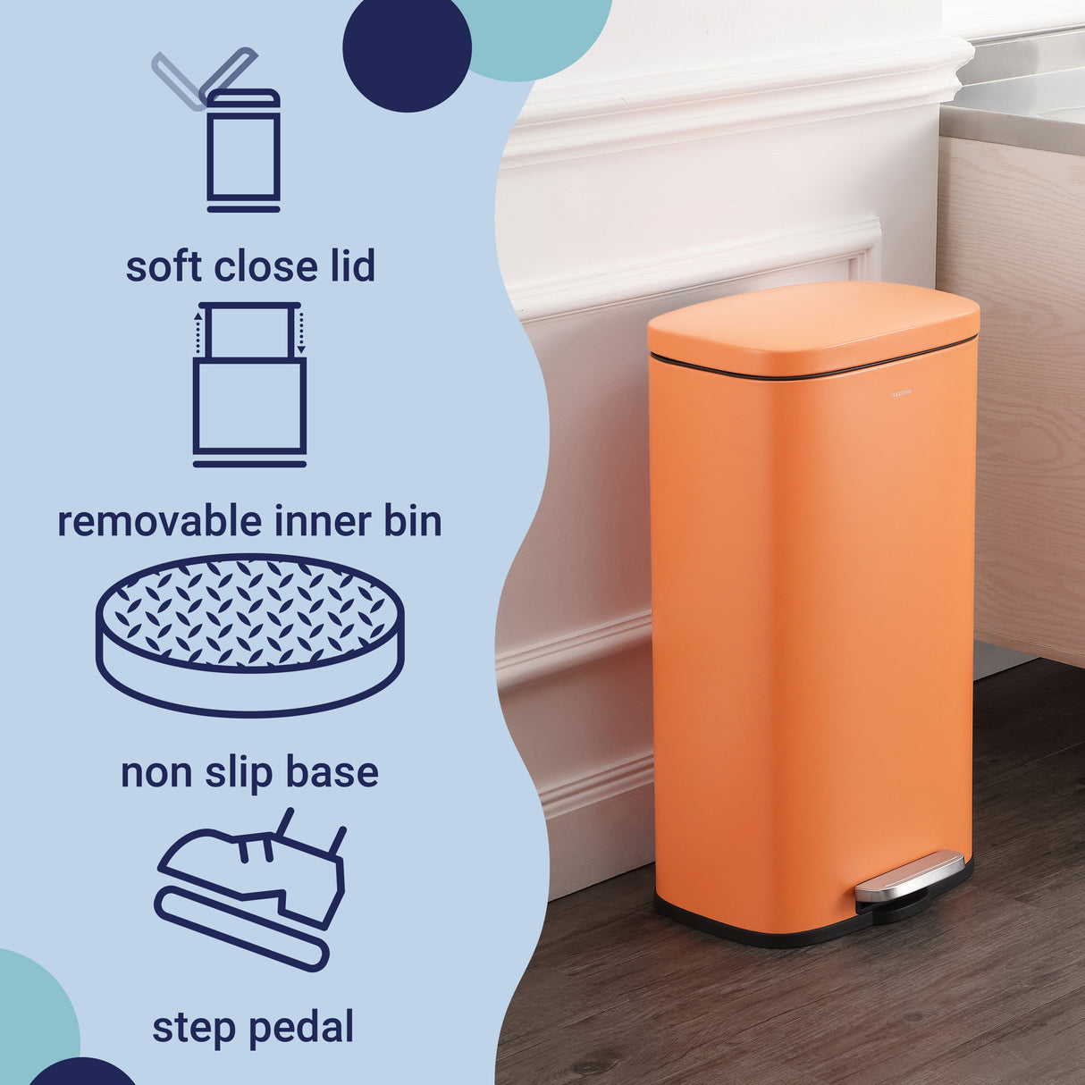 Curtis Step-Open Trash Can