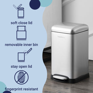 Betty Retro Mini Step-Open Trash Can Vintage