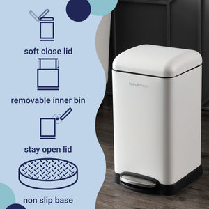 Betty Retro Mini Step-Open Trash Can