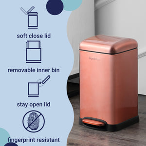 Betty Retro Mini Step-Open Trash Can Vintage
