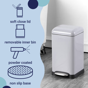 Betty Retro Mini Step-Open Trash Can