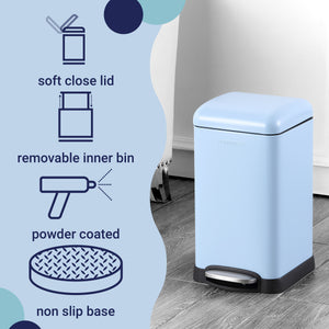 Betty Retro Mini Step-Open Trash Can