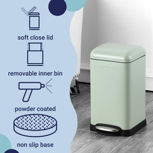 Betty Retro Mini Step-Open Trash Can