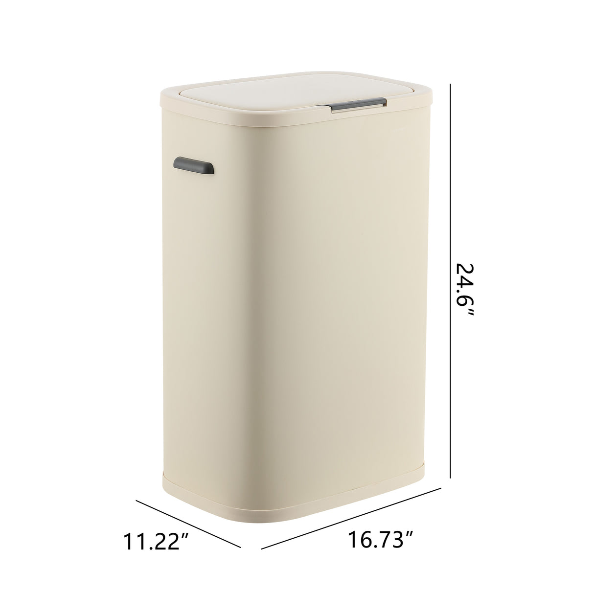Tammi Kitchen Slim Metal Push Button Trash Can