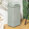 Darla all-weather wicker/metal swing top hideaway outdoor trash can