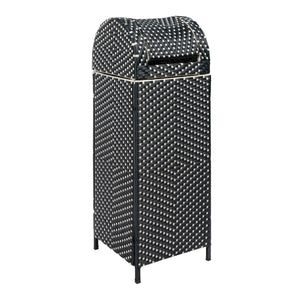 Ellison all-weather wicker/metal swing top hideaway outdoor trash can